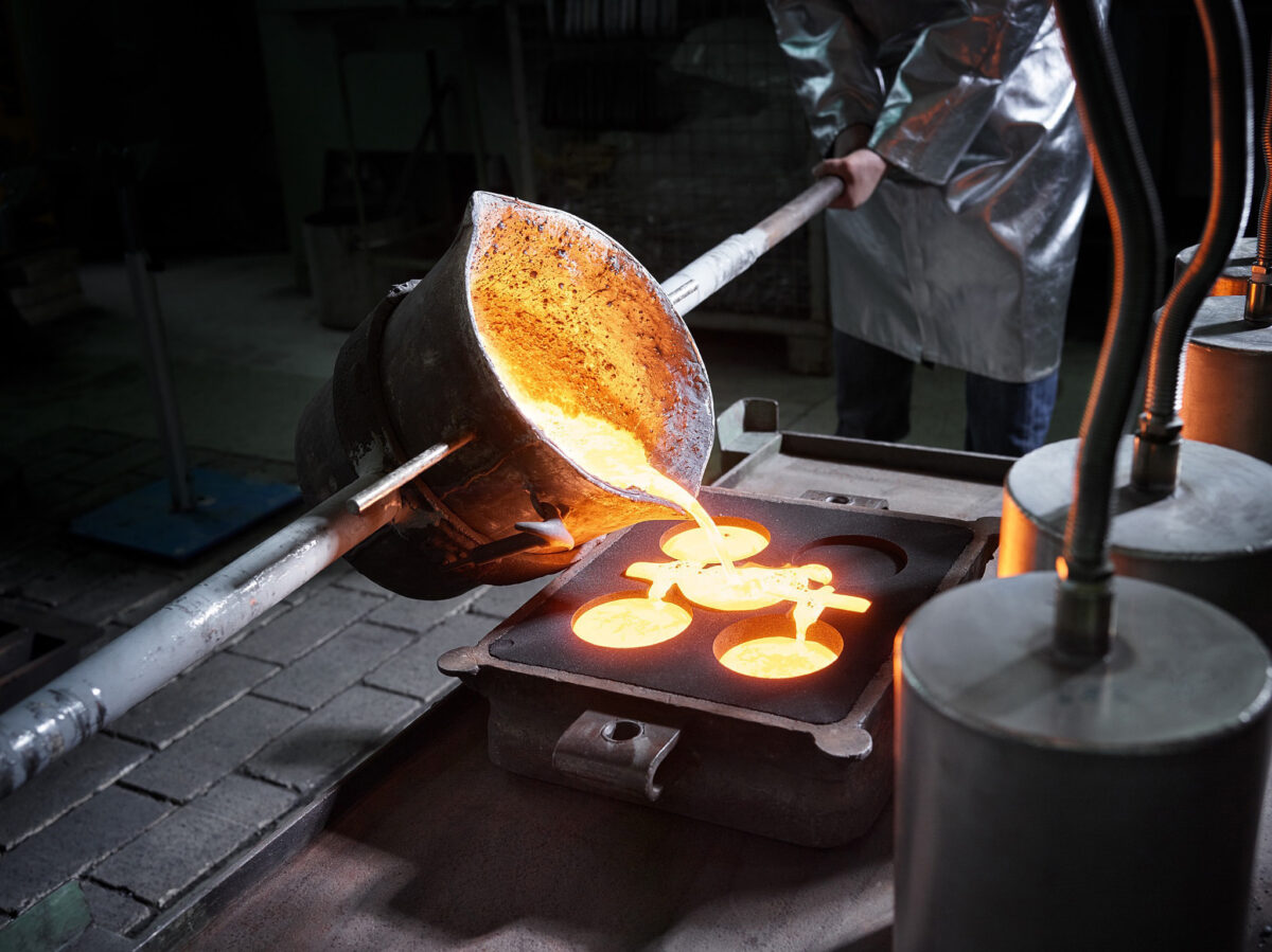 Metallguss, Clariant, Gammelsdorf, Deutschland, Industriefotografie von Scanderbeg Sauer