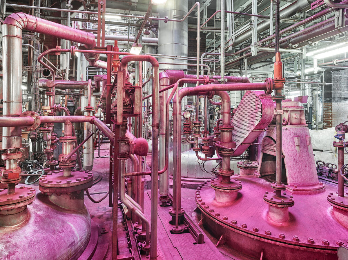 Pigment-Produktionsanlage, Clariant, Industriepark Höchst, Deutschland, Industriefotografie von Scanderbeg Sauer
