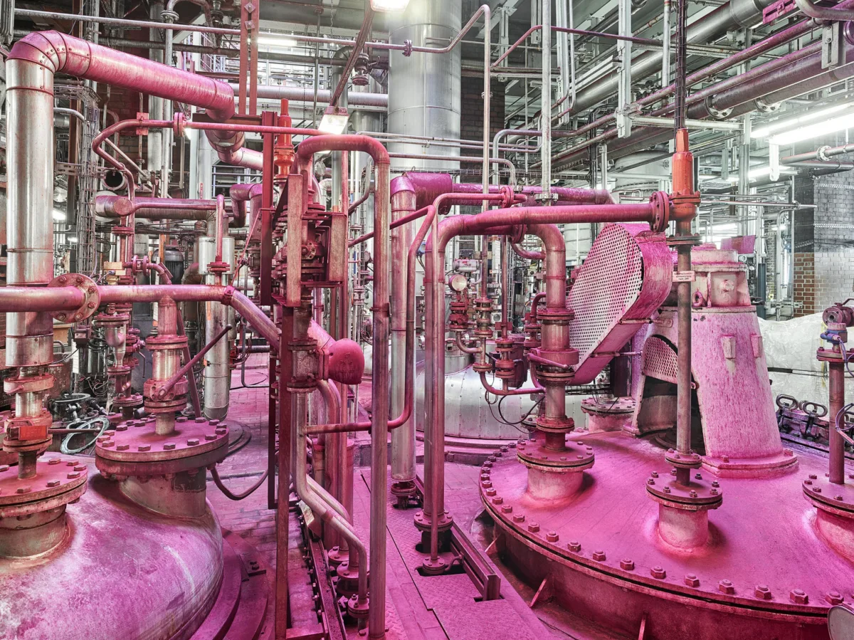 Pigment-Produktionsanlage, Clariant, Industriepark Höchst, Deutschland, Industriefotografie von Scanderbeg Sauer