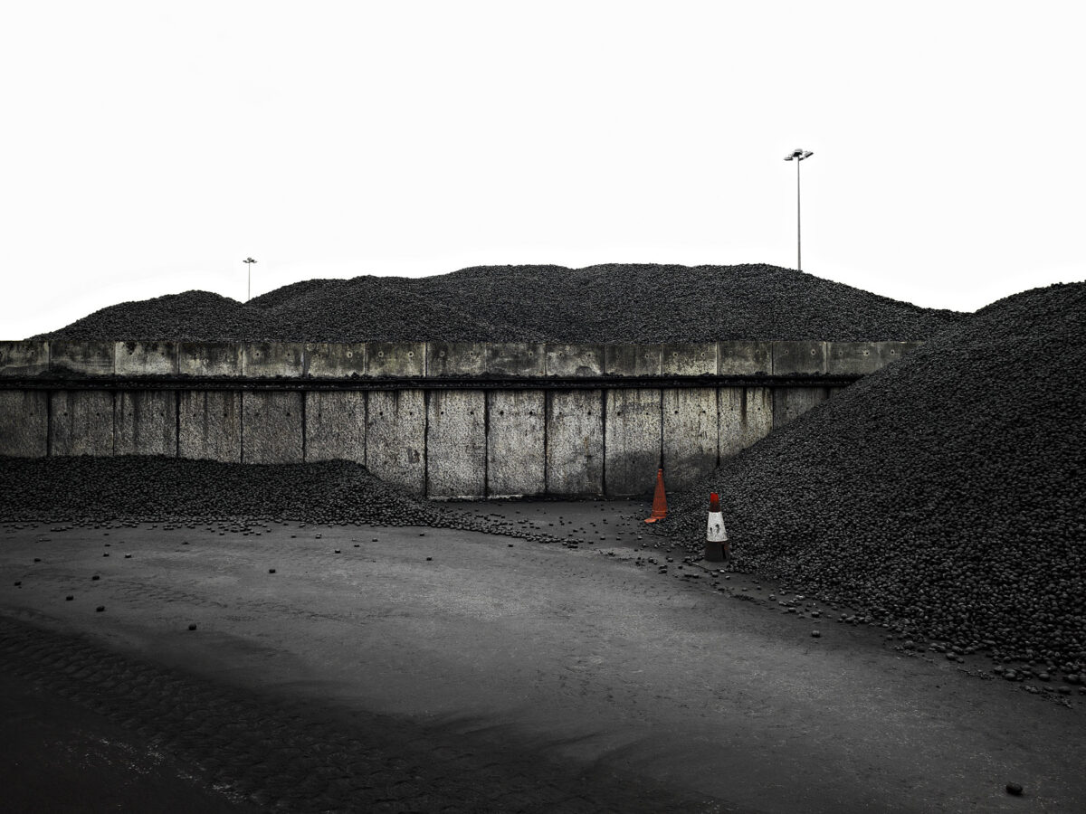 Coal storage yard, CPL Industries, Cleethorpes, United Kingdom, industrial photography by Scanderbeg Sauer