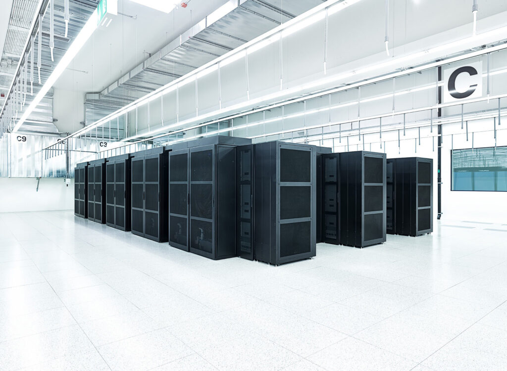 Supercomputer hall, CSCS supercomputing centre, Lugano, Switzerland, research photography by Scanderbeg Sauer