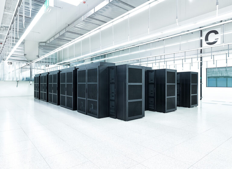Supercomputer hall, CSCS supercomputing centre, Lugano, Switzerland, research photography by Scanderbeg Sauer