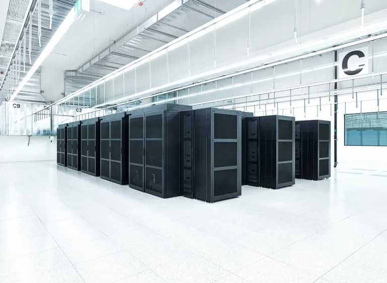 Supercomputer hall, CSCS supercomputing centre, Lugano, Switzerland, research photography by Scanderbeg Sauer