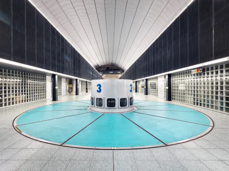 Turbine generator unit in the underground power station, Eternal Ice, Bieudron, Switzerland, hydropower photography by Scanderbeg Sauer