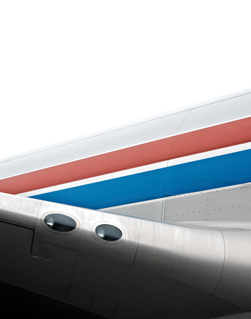 Detail of a cargo aircraft fuselage with livery, Kuehne + Nagel, Findel Airport, Luxembourg, air freight photography by Scanderbeg Sauer