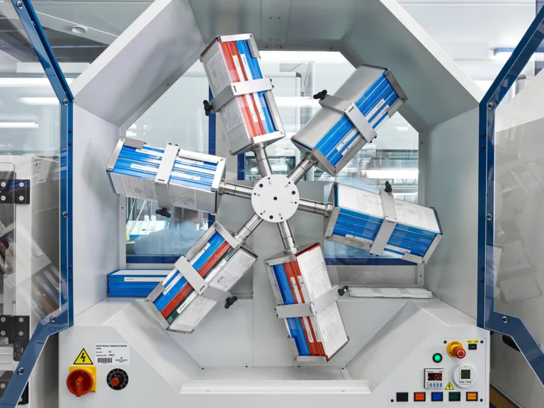 Rotary indexing machine in the manufacture, Patek Philippe for Fortune Magazine, USA, watchmaking photography by Scanderbeg Sauer
