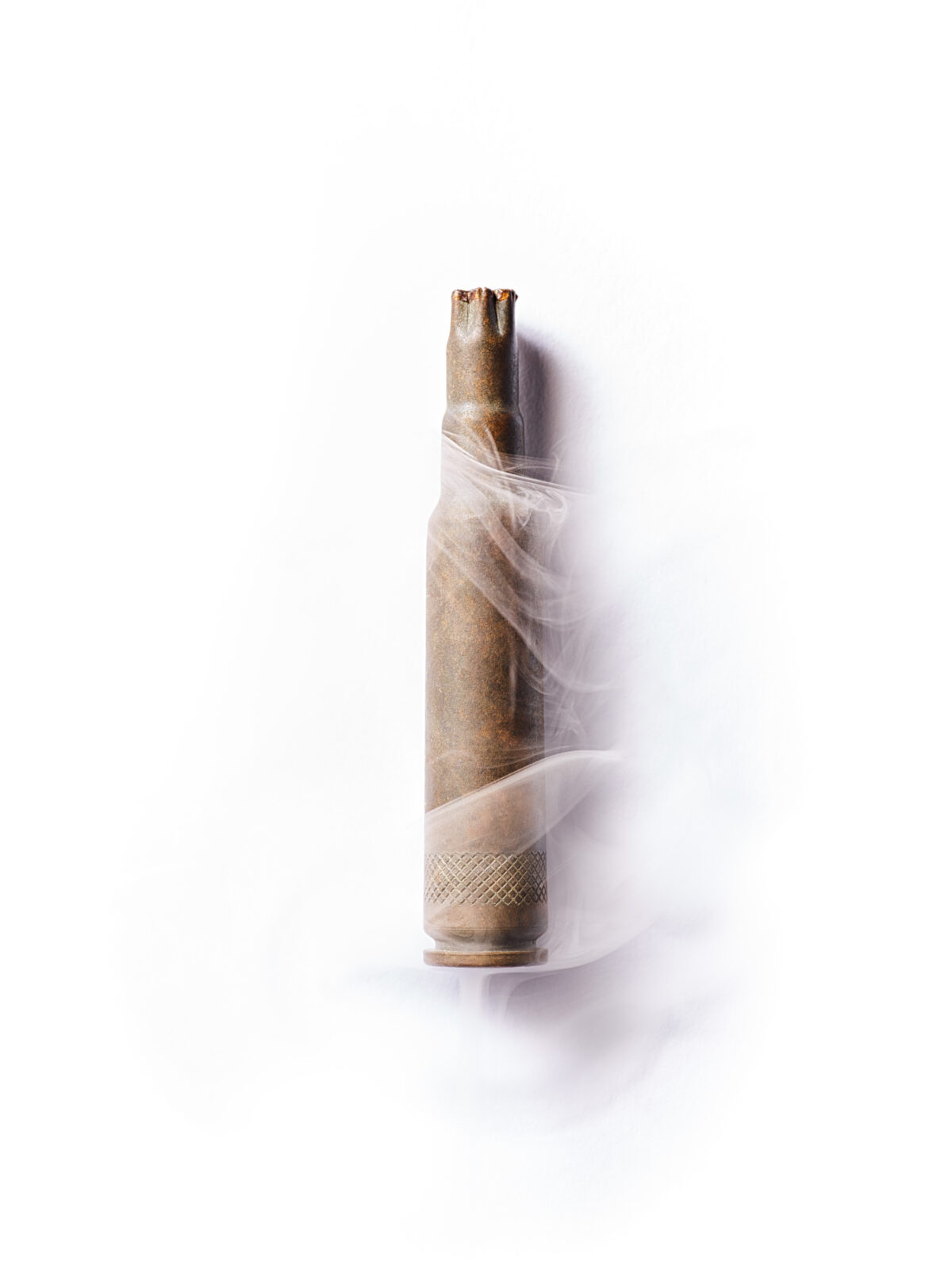 Cloth-wrapped cartridge as a found object, Furka Pass, Obergoms, Switzerland, still life by Scanderbeg Sauer