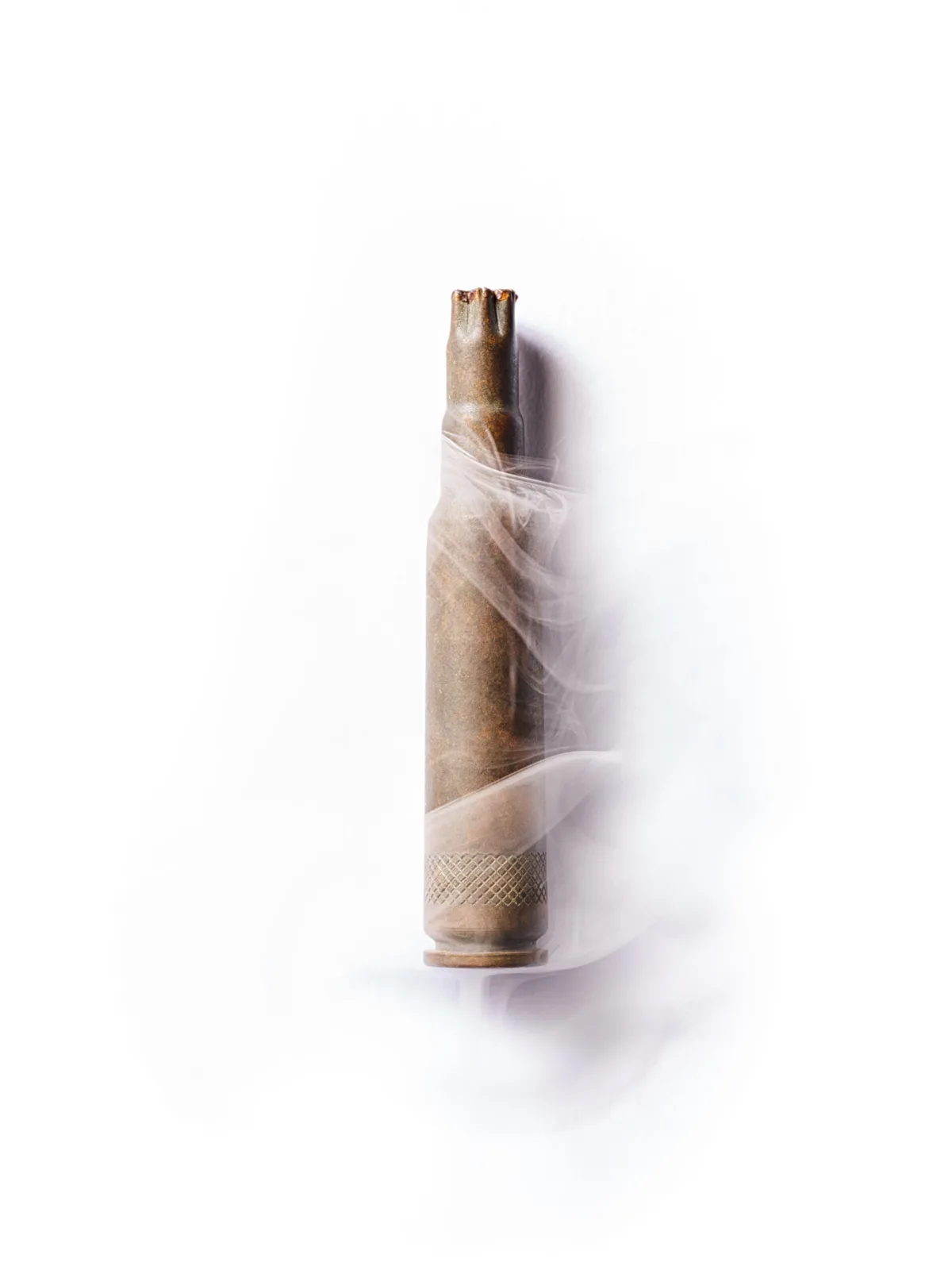 Cloth-wrapped cartridge as a found object, Furka Pass, Obergoms, Switzerland, still life by Scanderbeg Sauer