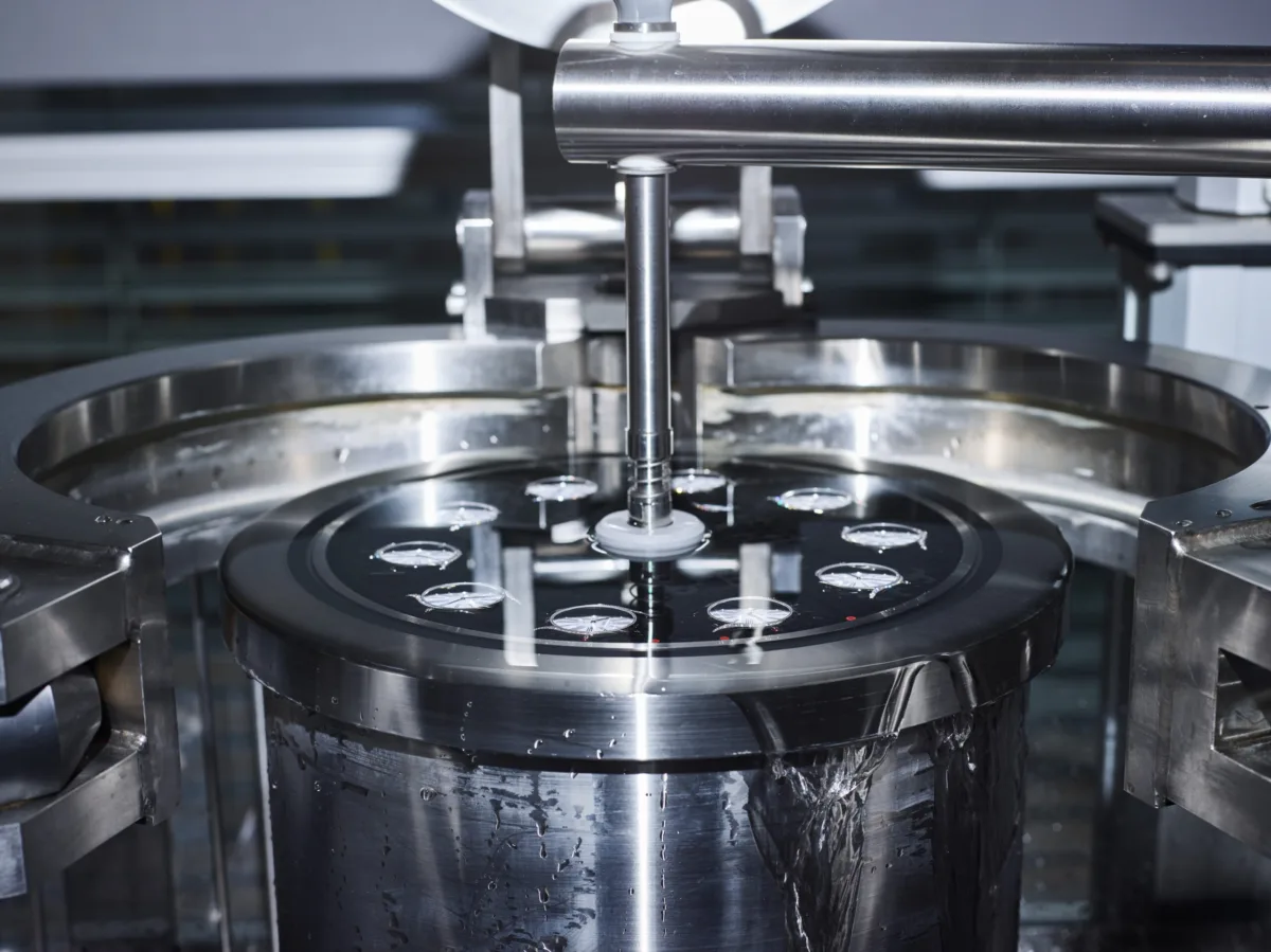 Precision production machine, Omega, Bienne, Switzerland, watchmaking photography by Scanderbeg Sauer