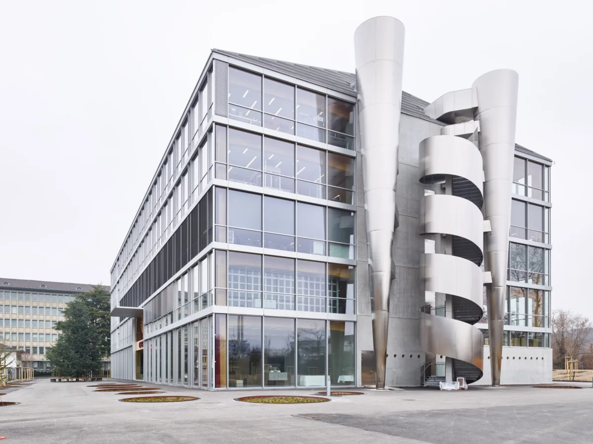 Production building by Shigeru Ban, Omega, Bienne, Switzerland, architecture photography by Scanderbeg Sauer