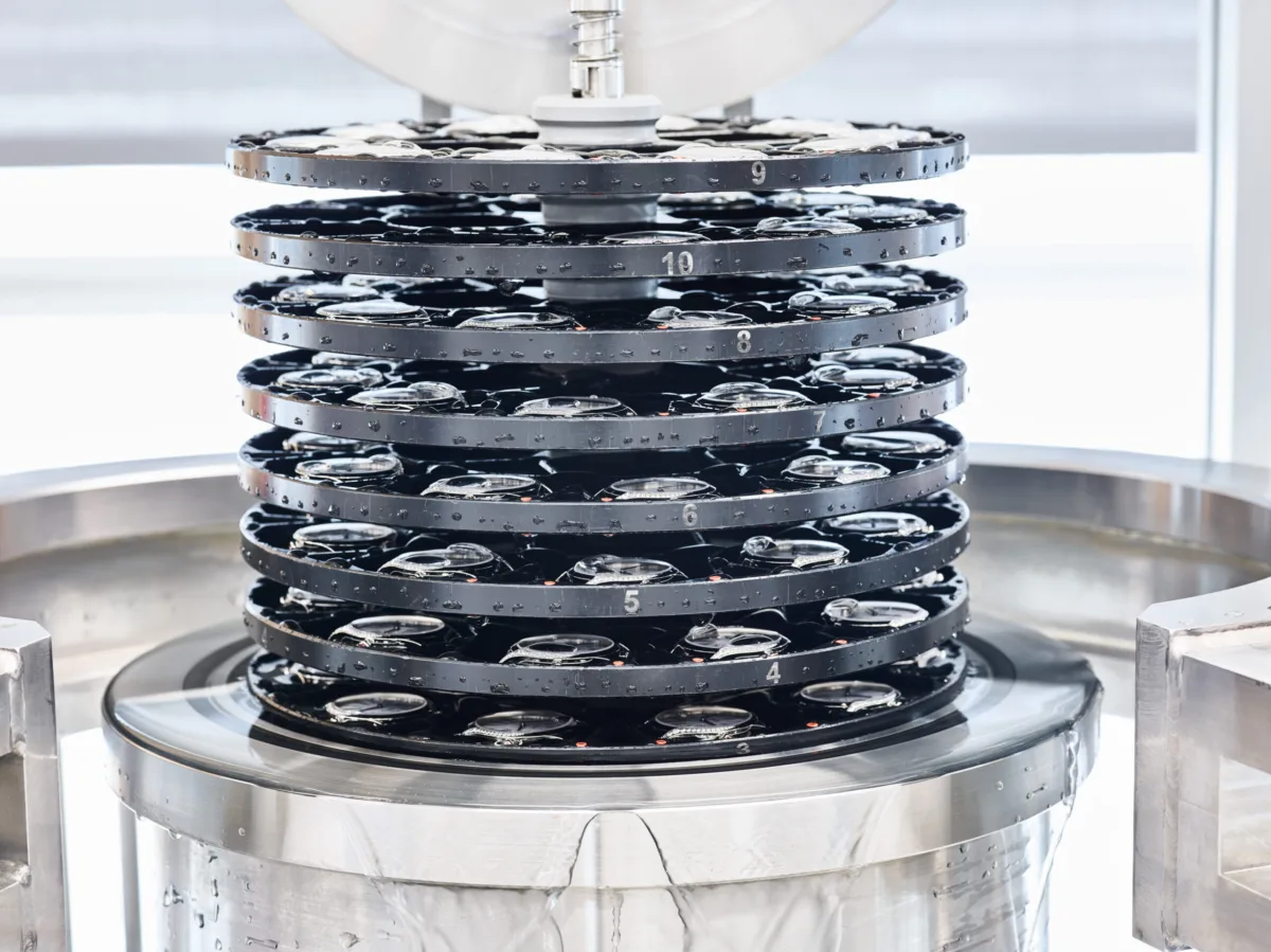 Watch testing machine, Omega, Bienne, Switzerland, watchmaking photography by Scanderbeg Sauer