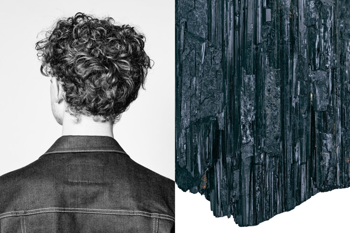 Person with short curly hair seen from behind, RHC, Zurich, Switzerland, portrait photography by Scanderbeg Sauer