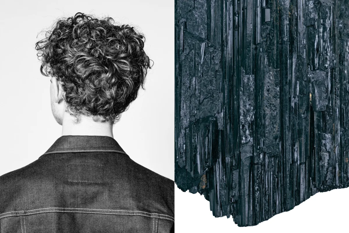 Person with short curly hair seen from behind, RHC, Zurich, Switzerland, portrait photography by Scanderbeg Sauer