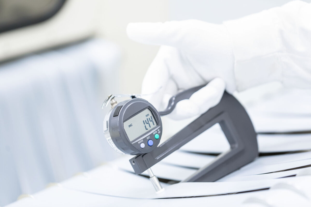 Quality control measurement, Datwyler, Alken, Belgium, industrial photography by Scanderbeg Sauer