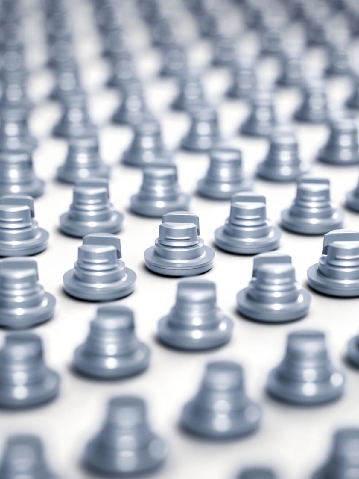 Rubber stoppers, photorealistic CGI still life photography, Datwyler, Italy, by Scanderbeg Sauer