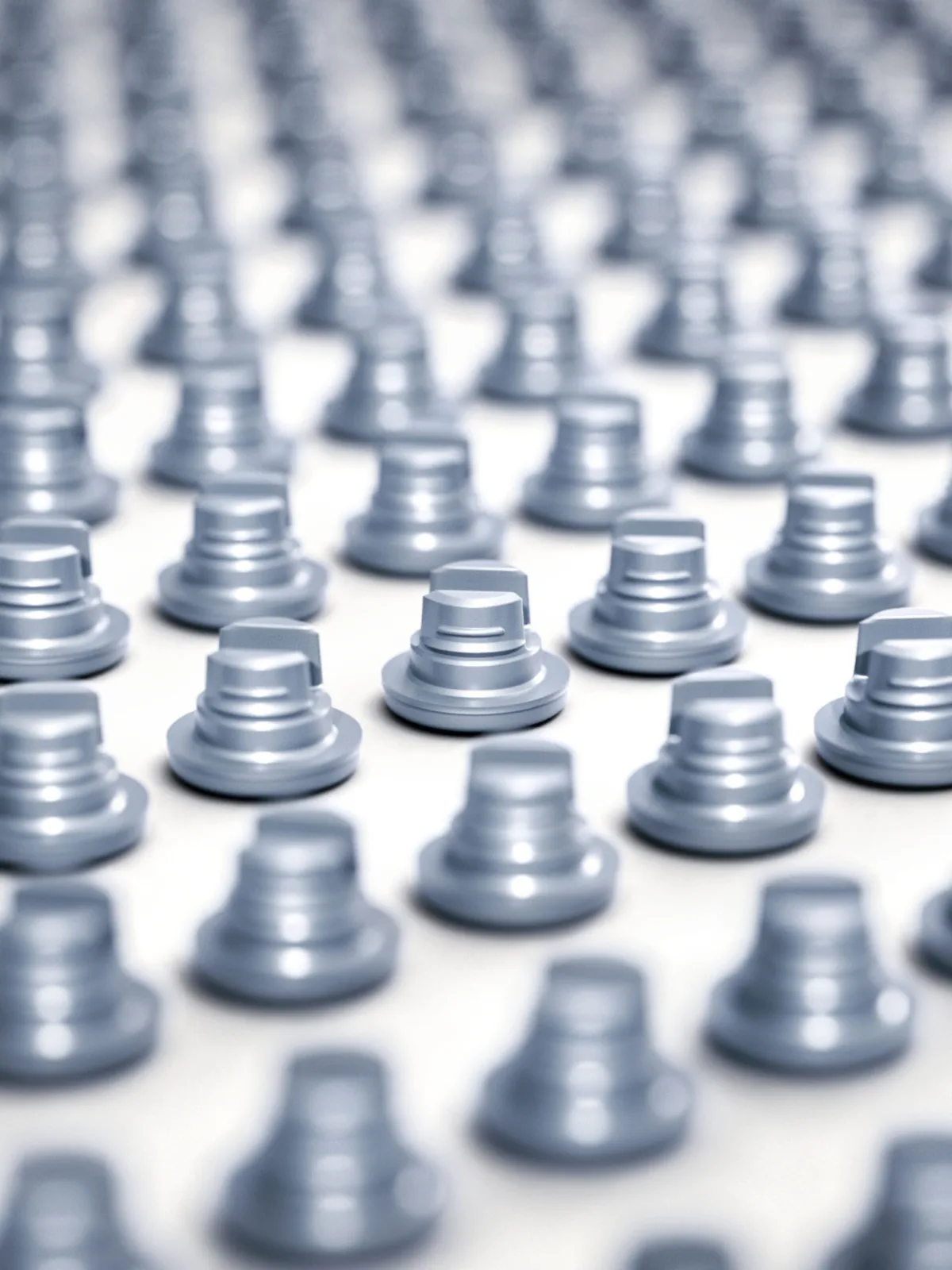Rubber stoppers, photorealistic CGI still life photography, Datwyler, Italy, by Scanderbeg Sauer
