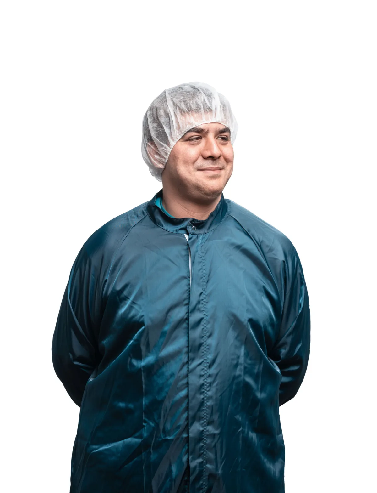 Cleanroom employee portrait at Datwyler Sealing Solutions, Swissmem, Association of MEM Industries, Switzerland, corporate photography by Scanderbeg Sauer