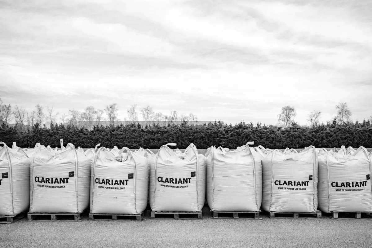 Chemical bulk bags, Clariant, Europe, industrial photography by Scanderbeg Sauer