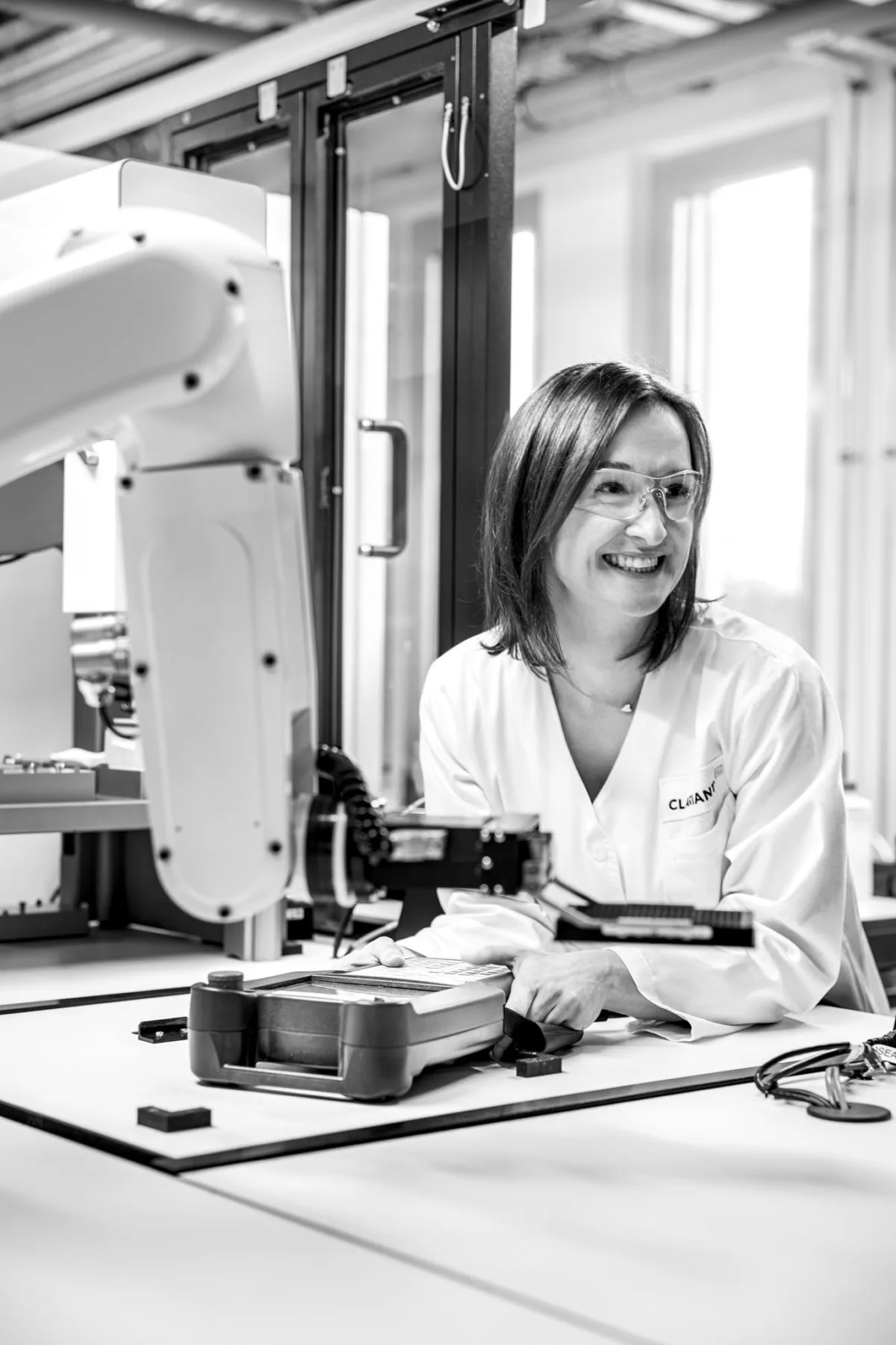 Laboratory scientist portrait, Clariant, Europe, corporate photography by Scanderbeg Sauer