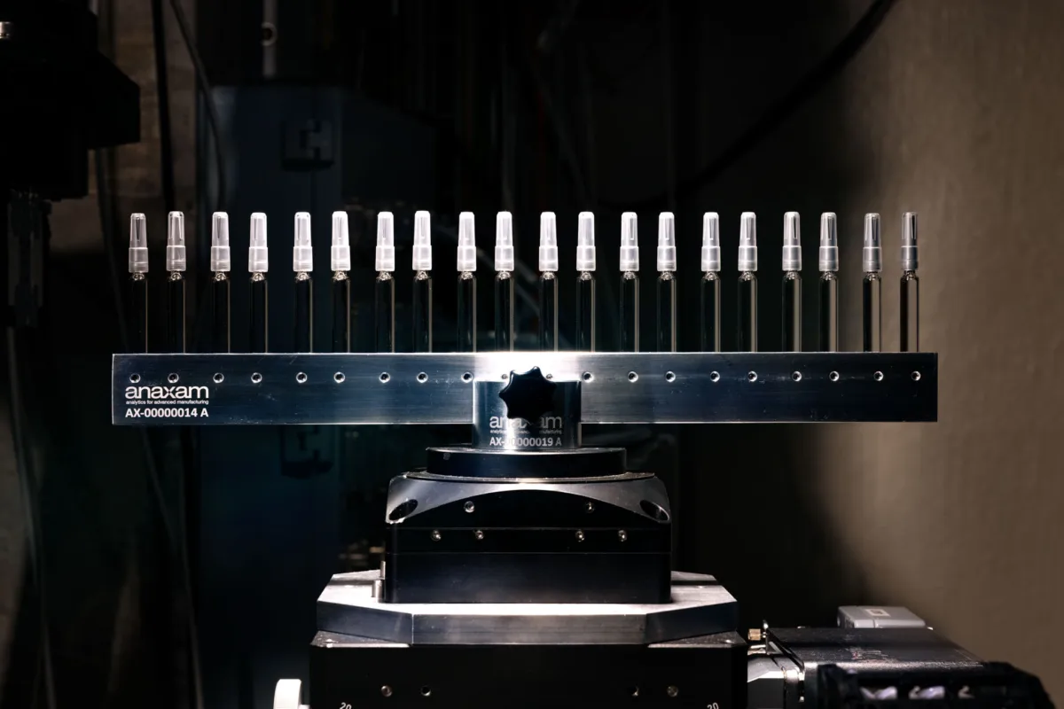 Scientific photography, beamline detector instrument close-up, ANAXAM Villigen, by Scanderbeg Sauer