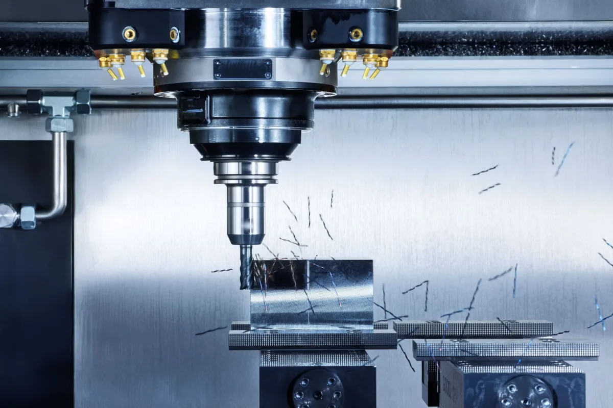 CNC-Bearbeitung bei Rego-Fix Tenniken, Industriefotografie von Scanderbeg Sauer