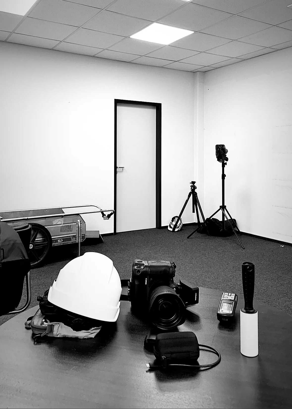Vorbereitung der Foto-Ausrüstung vor dem Einsatz in der EX-Zone, Ambrian Energy Bremen