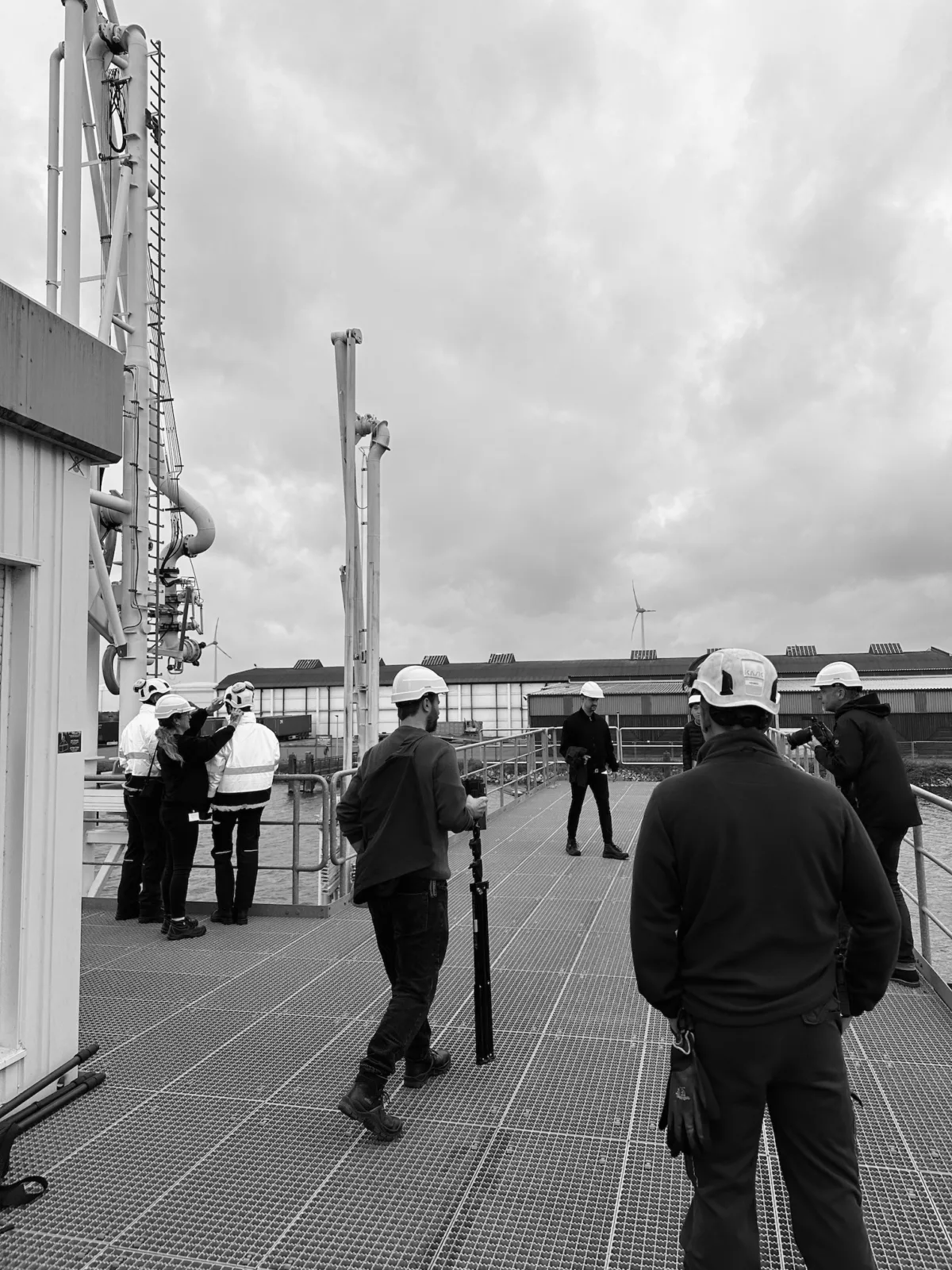 Blick auf das EX-Zonen-Gelände von Ambrian Energy in Bremen während der Produktion
