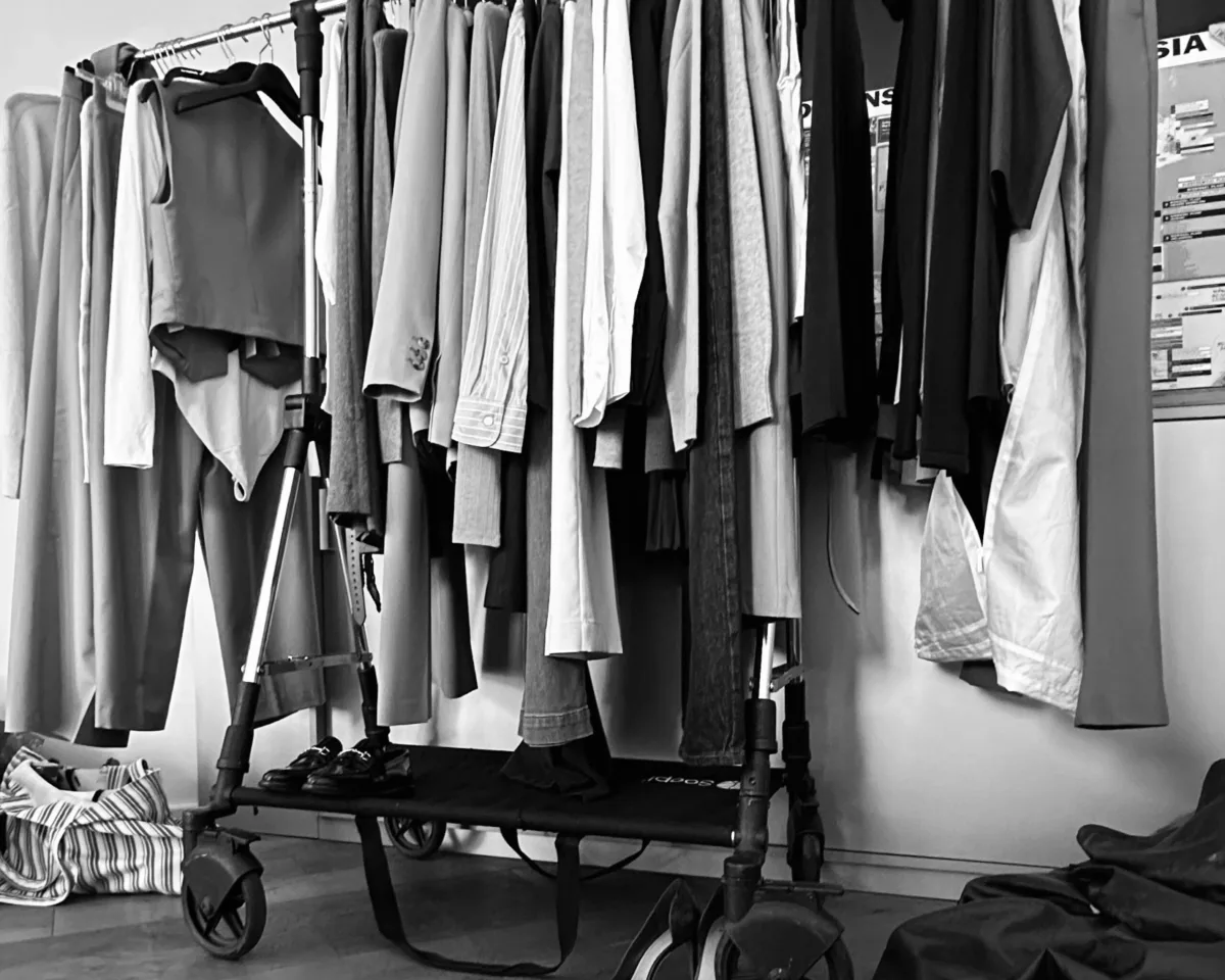 Garderobe und Styling am Set des Hamburger Shootings, Ambrian Energy