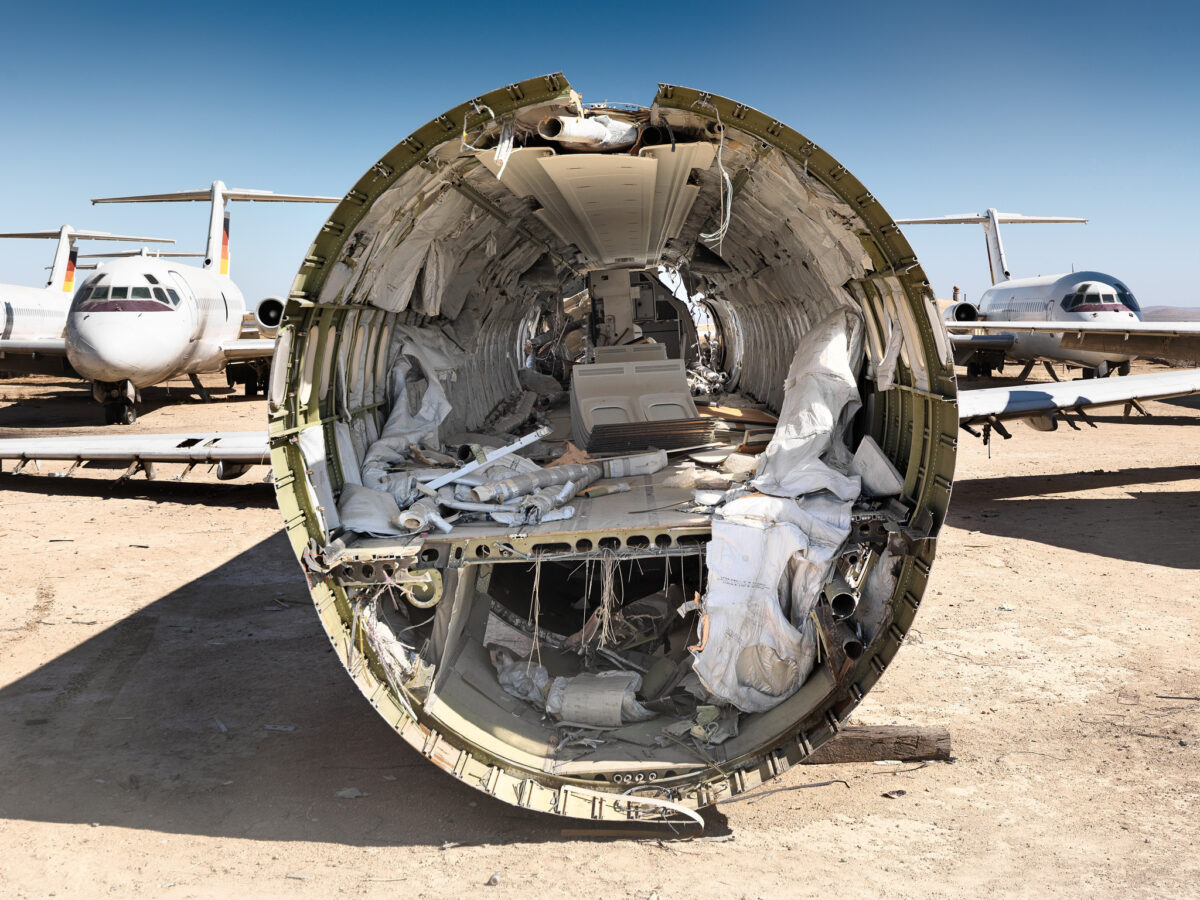 Decommissioned aircraft, Mojave Desert, fine art photography Scanderbeg Sauer – DECOMMISSIONED YYZ-LGA